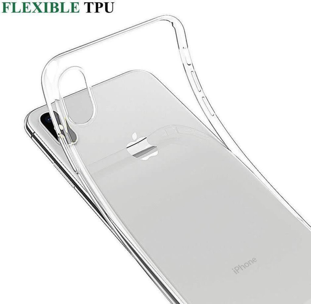 Silicone case for Apple iPhone X - Clear (8719273253571)