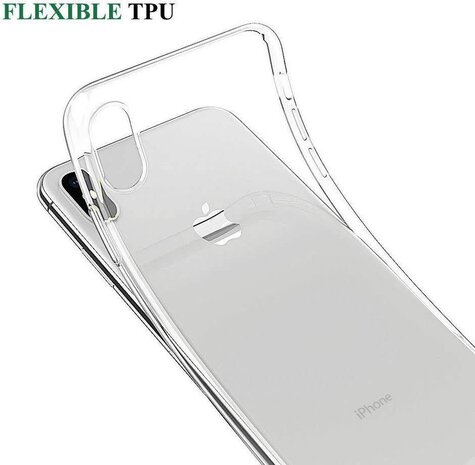 Silicone case for Apple iPhone X - Clear (8719273253571)