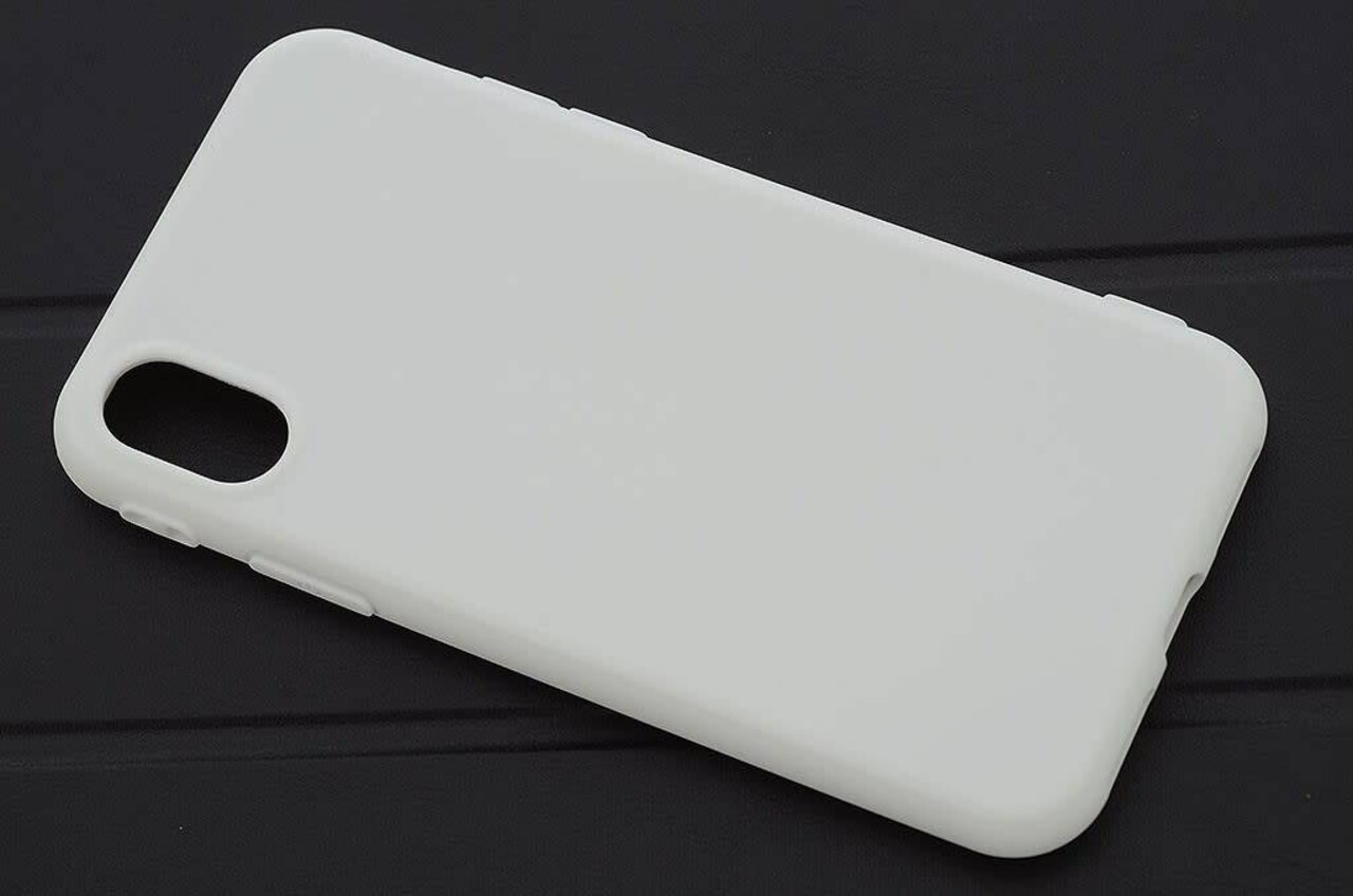 Silicone case Business for Apple iPhone X - White (8719273252208)