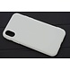 Silicone case Business for Apple iPhone X - White (8719273252208)