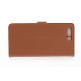 Huawei  P10 Kartenhalter Braun Book-Case hul -Magnetverschluss - Kunststof;TPU