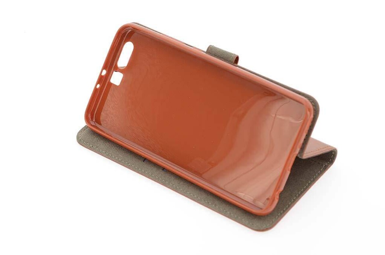 Huawei P10 Kartenhalter Braun Book-Case hul -Magnetverschluss - Kunststof;TPU Huawei P10 Kartenhalter Braun Book-Case hul -Magnetverschluss - Kunststof;TPU