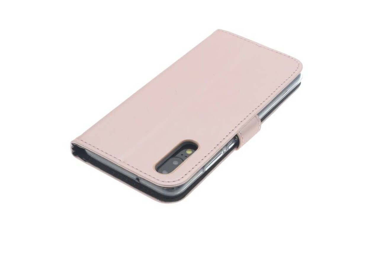 Huawei P20 Kartenhalter Pink Book-Case hul -Magnetverschluss - Kunststof;TPU Huawei P20 Kartenhalter Pink Book-Case hul -Magnetverschluss - Kunststof;TPU