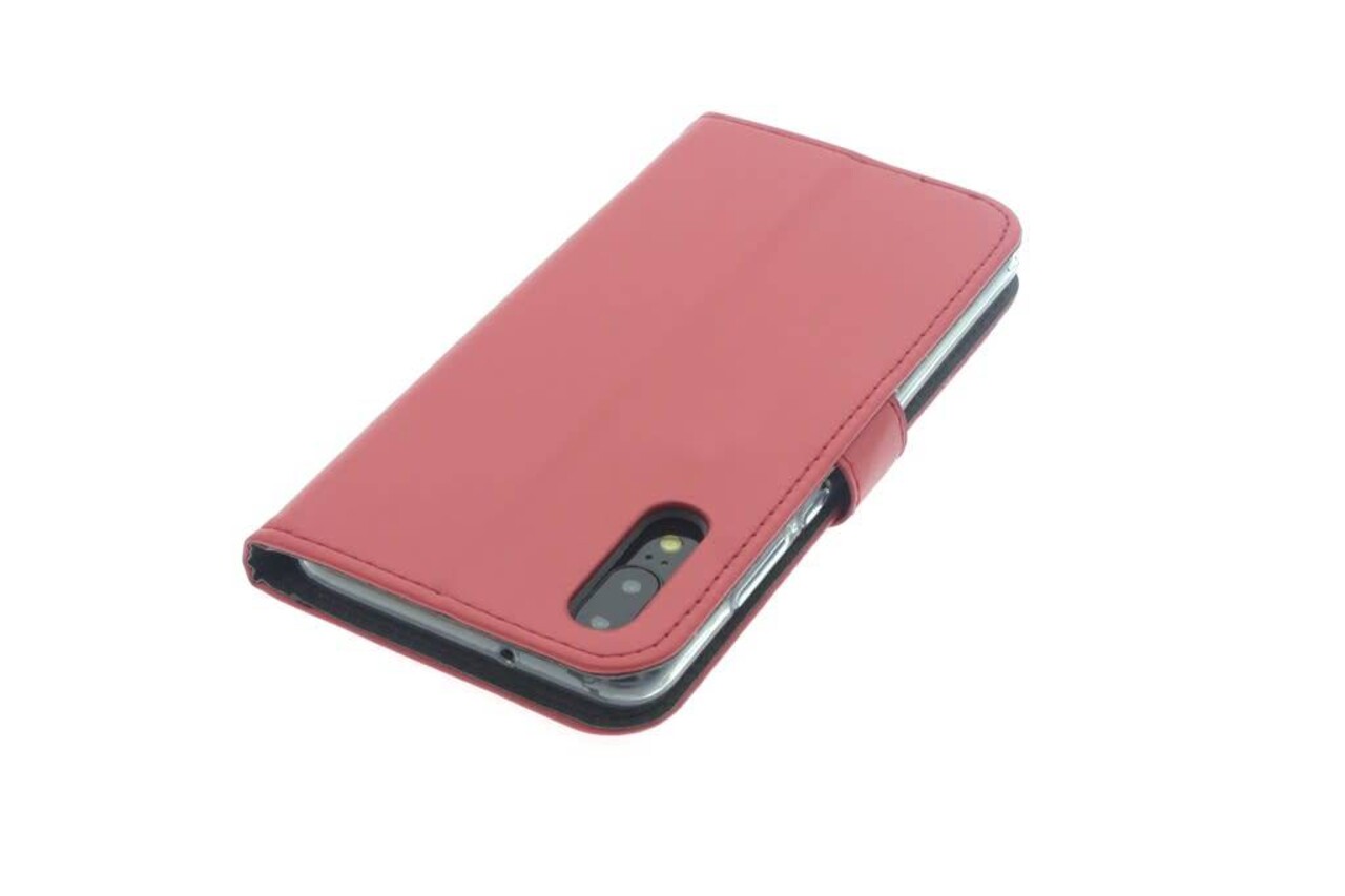 Rood hoesje Huawei P20 - Book Case - Pasjeshouder - Magneetsluiting Rood hoesje Huawei P20 - Book Case - Pasjeshouder - Magneetsluiting