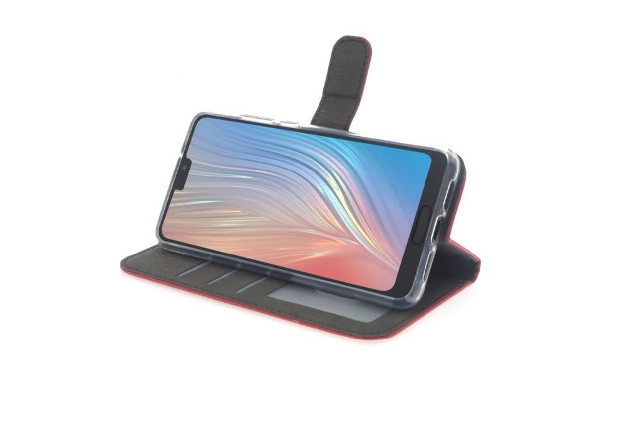 Rood hoesje Huawei P20 - Book Case - Pasjeshouder - Magneetsluiting Rood hoesje Huawei P20 - Book Case - Pasjeshouder - Magneetsluiting