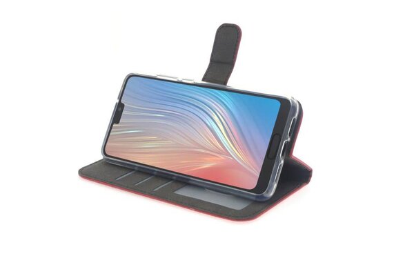 Rood hoesje Huawei P20 - Book Case - Pasjeshouder - Magneetsluiting Rood hoesje Huawei P20 - Book Case - Pasjeshouder - Magneetsluiting