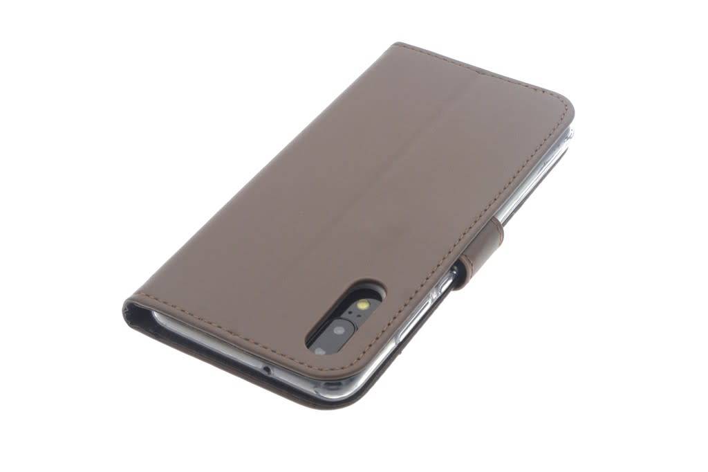 Bruin hoesje Huawei P20 - Book Case - Pasjeshouder - Magneetsluiting, foto 4 van 6