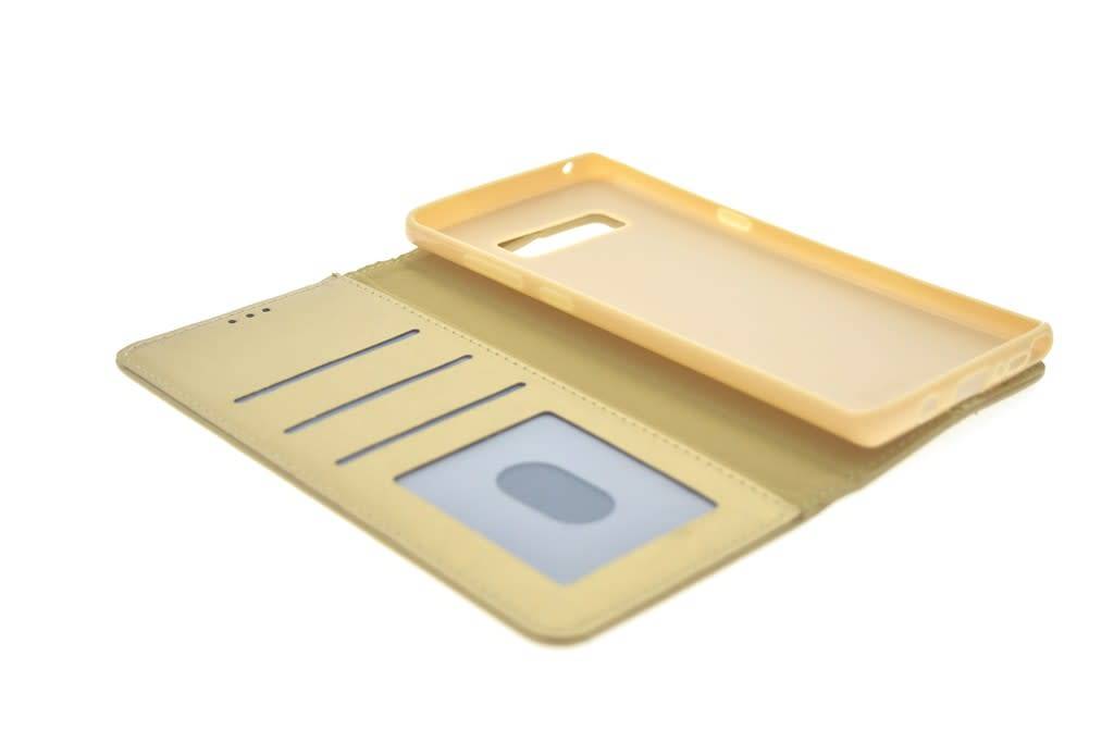 Goud hoesje Samsung Galaxy Note8 Book Case - Pasjeshouder - Magneetsluiting (N950F), foto 3 van 6