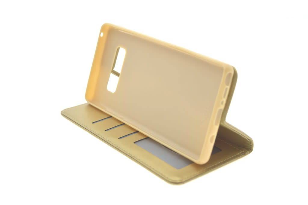 Goud hoesje Samsung Galaxy Note8 Book Case - Pasjeshouder - Magneetsluiting (N950F), foto 4 van 6