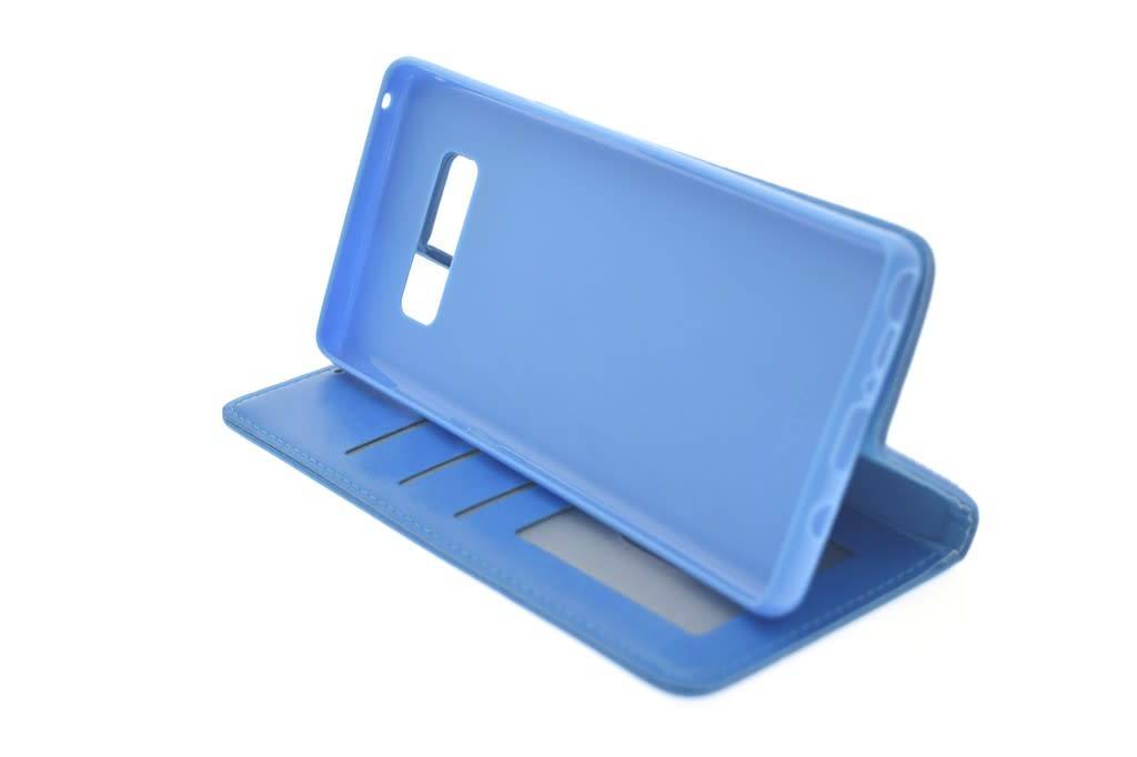 Blauw hoesje voor Samsung Galaxy Note8 Book Case - Pasjeshouder - Magneetsluiting (N950F), foto 4 van 6