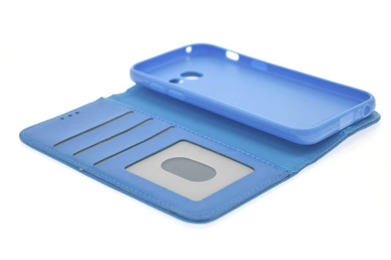 Samsung Galaxy A3 (2017) Card holder Blue Book type case for Galaxy A3 (2017) Magnetic closure Samsung Galaxy A3 (2017) Card holder Blue Book type case for Galaxy A3 (2017) Magnetic closure