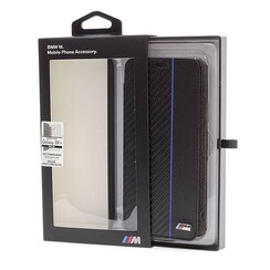 BMW Book-Case Carbon Stripe für Galaxy S9 Plus - Navy (3700740426517)