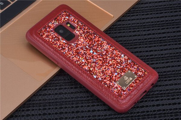UNIQ Accessory UNIQ Accessory Galaxy S9 Hard Case Backcover glitter - Rood UNIQ Accessory UNIQ Accessory Galaxy S9 Hard Case Backcover glitter - Rood