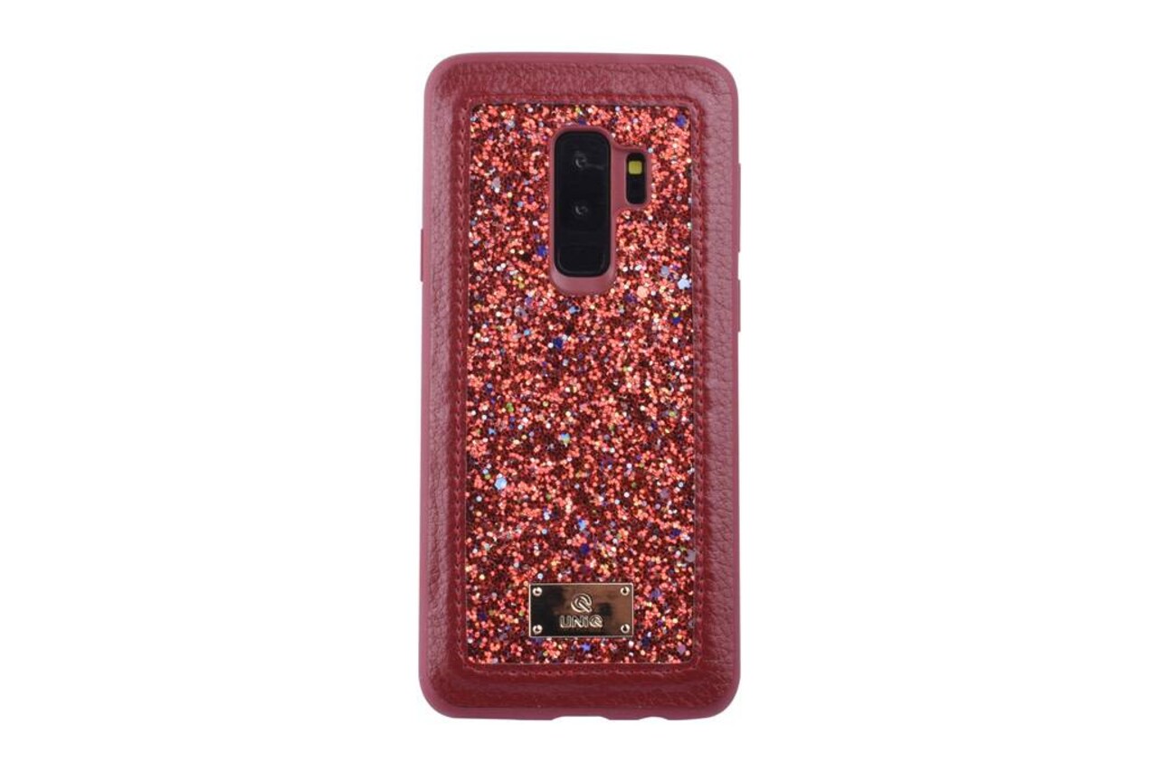 UNIQ Accessory UNIQ Accessory Galaxy S9 Plus Hard Case Backcover glitter - Rood UNIQ Accessory UNIQ Accessory Galaxy S9 Plus Hard Case Backcover glitter - Rood