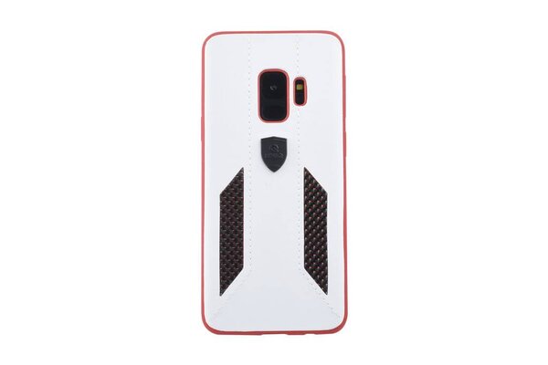 UNIQ Accessory UNIQ Accessory Galaxy S9 Kunstleer Hard Case Back cover - Wit UNIQ Accessory UNIQ Accessory Galaxy S9 Kunstleer Hard Case Back cover - Wit