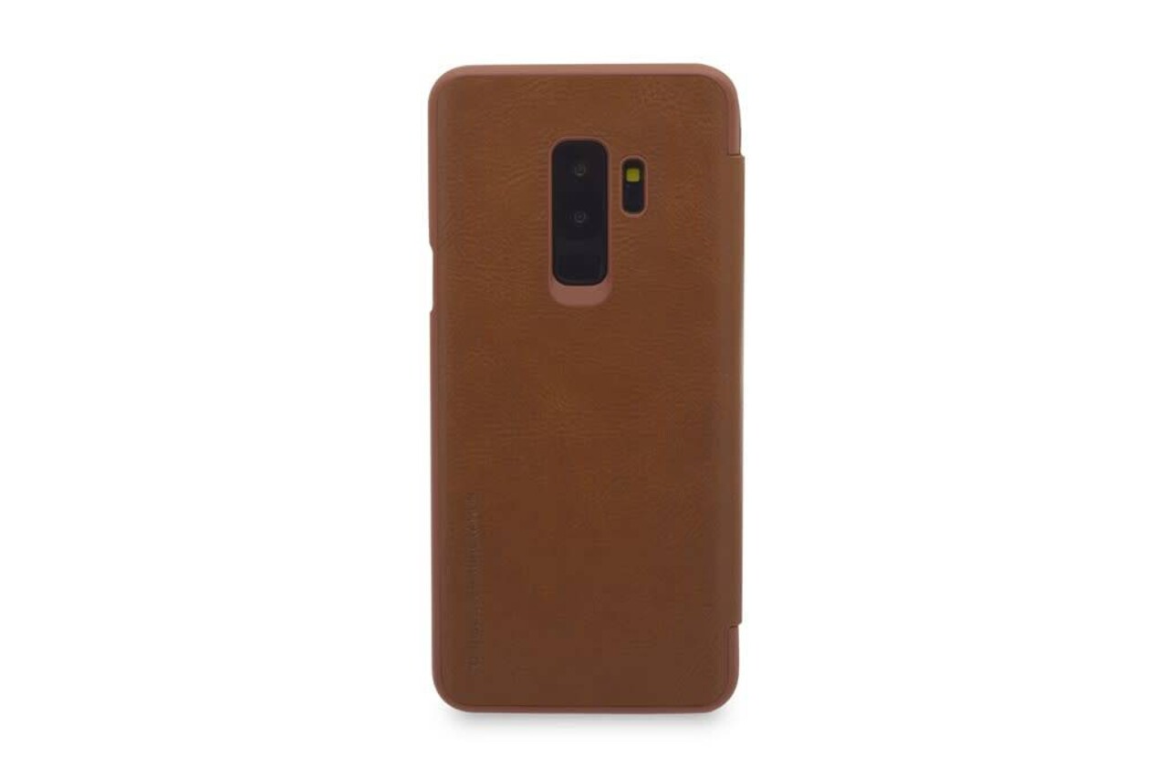Samsung Galaxy S9+ Titulaire de la carte Marron Book type housse - Fermeture magnétique Samsung Galaxy S9+ Titulaire de la carte Marron Book type housse - Fermeture magnétique