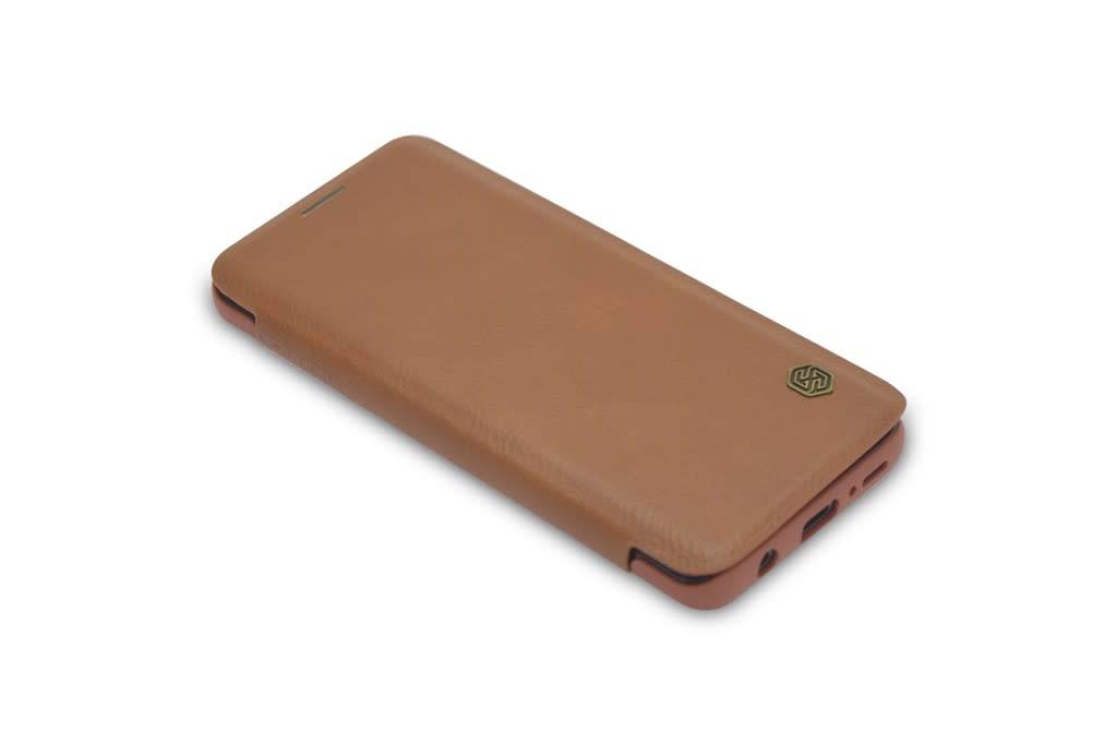 Bruin hoesje Samsung Galaxy S9 Plus Book Case - Pasjeshouder - Magneetsluiting (G965), foto 3 van 6