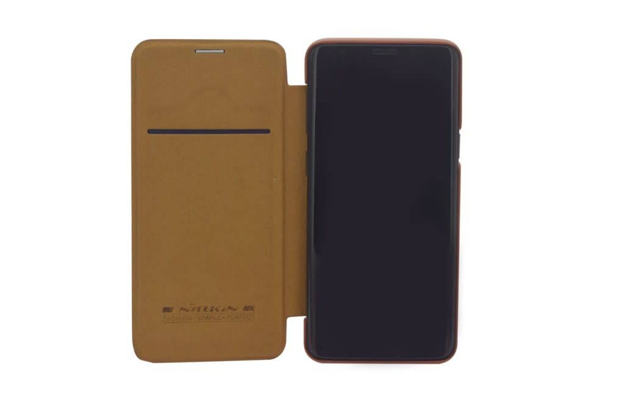 Bruin hoesje Samsung Galaxy S9 Plus Book Case - Pasjeshouder - Magneetsluiting (G965) Bruin hoesje Samsung Galaxy S9 Plus Book Case - Pasjeshouder - Magneetsluiting (G965)