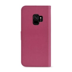 Samsung Galaxy S9 Kartenhalter Pink Book-Case hul -Magnetverschluss - Kunststof;TPU