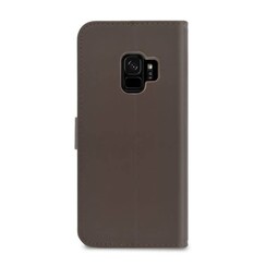 Samsung Galaxy S9 Kartenhalter Braun Book-Case hul -Magnetverschluss - Kunststof;TPU