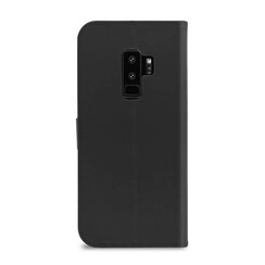 Samsung Galaxy S9+ Kartenhalter Schwarz Book-Case hul -Magnetverschluss - Kunststof;TPU