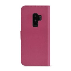 Samsung Galaxy S9+ Kartenhalter Pink Book-Case hul -Magnetverschluss - Kunststof;TPU
