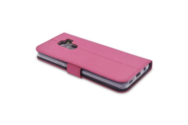 Samsung Galaxy S9+ Kartenhalter Pink Book-Case hul -Magnetverschluss - Kunststof;TPU Samsung Galaxy S9+ Kartenhalter Pink Book-Case hul -Magnetverschluss - Kunststof;TPU