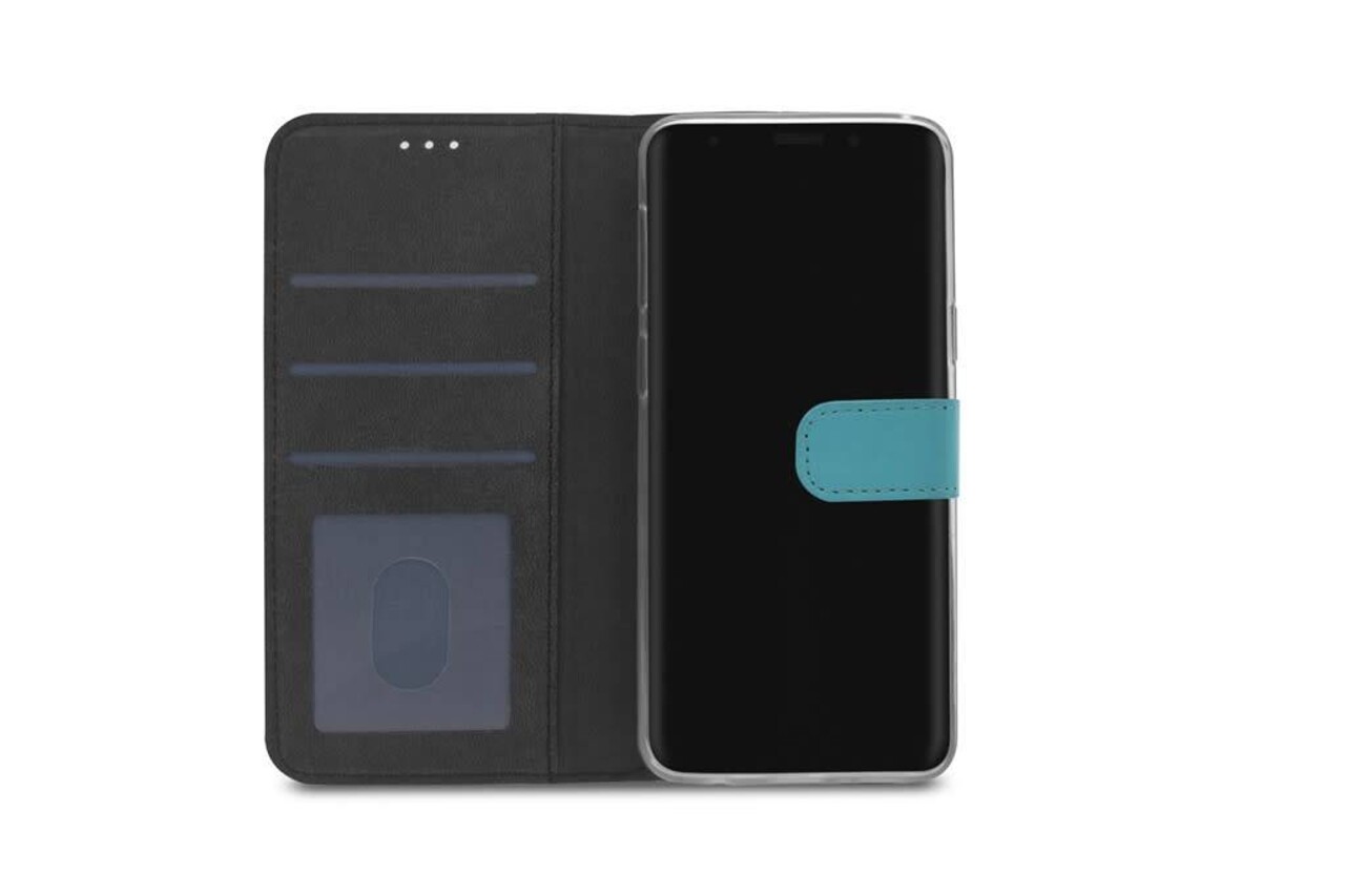 Samsung Galaxy S9+ Titulaire de la carte Bleu Book type housse - Fermeture magnétique Samsung Galaxy S9+ Titulaire de la carte Bleu Book type housse - Fermeture magnétique