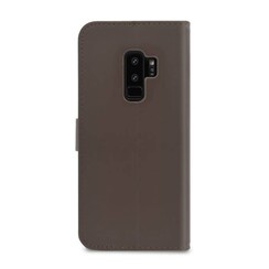 Samsung Galaxy S9+ Kartenhalter Braun Book-Case hul -Magnetverschluss - Kunststof;TPU