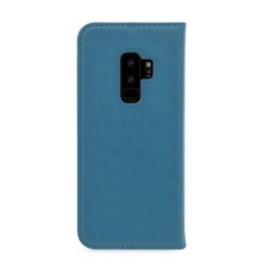 Samsung Galaxy S9+ Kartenhalter Blau Book-Case hul -Magnetverschluss - Kunststof;TPU