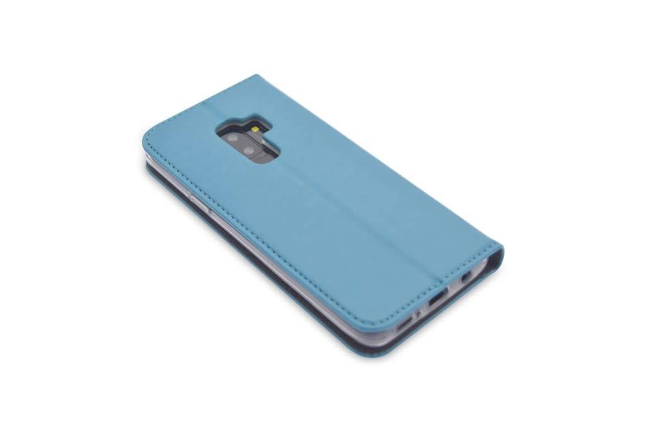 Samsung Galaxy S9+ Card holder Blue Book type case for Galaxy S9+ Magnetic closure Samsung Galaxy S9+ Card holder Blue Book type case for Galaxy S9+ Magnetic closure