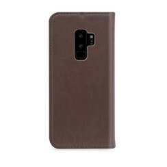 Samsung Galaxy S9+ Kartenhalter Braun Book-Case hul -Magnetverschluss - Kunststof;TPU