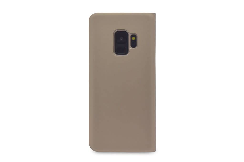 Goud hoesje voor de Samsung Galaxy S9 Book Case - Pasjeshouder - Magneetsluiting (G960)