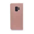 Roze hoesje Galaxy S9 Book Case - Pasjeshouder - Magneetsluiting (G960)