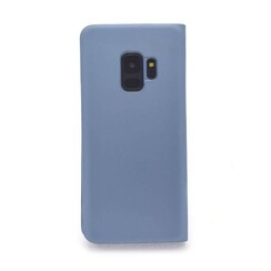 Samsung Galaxy S9 Kartenhalter Blau Book-Case hul -Magnetverschluss - Kunststof;TPU
