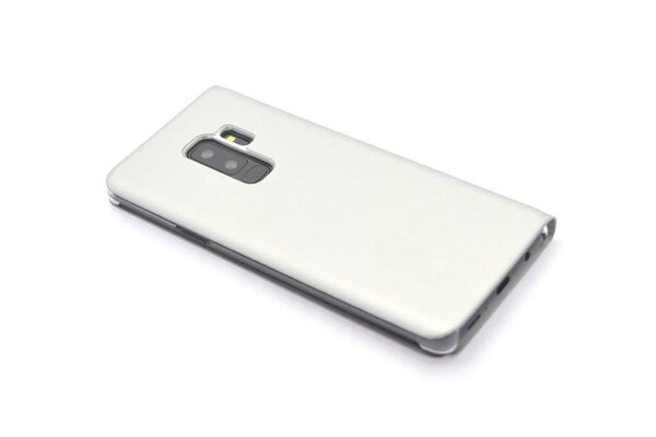 Samsung Galaxy S9+ Titulaire de la carte Argent Book type housse - Fermeture magnétique Samsung Galaxy S9+ Titulaire de la carte Argent Book type housse - Fermeture magnétique