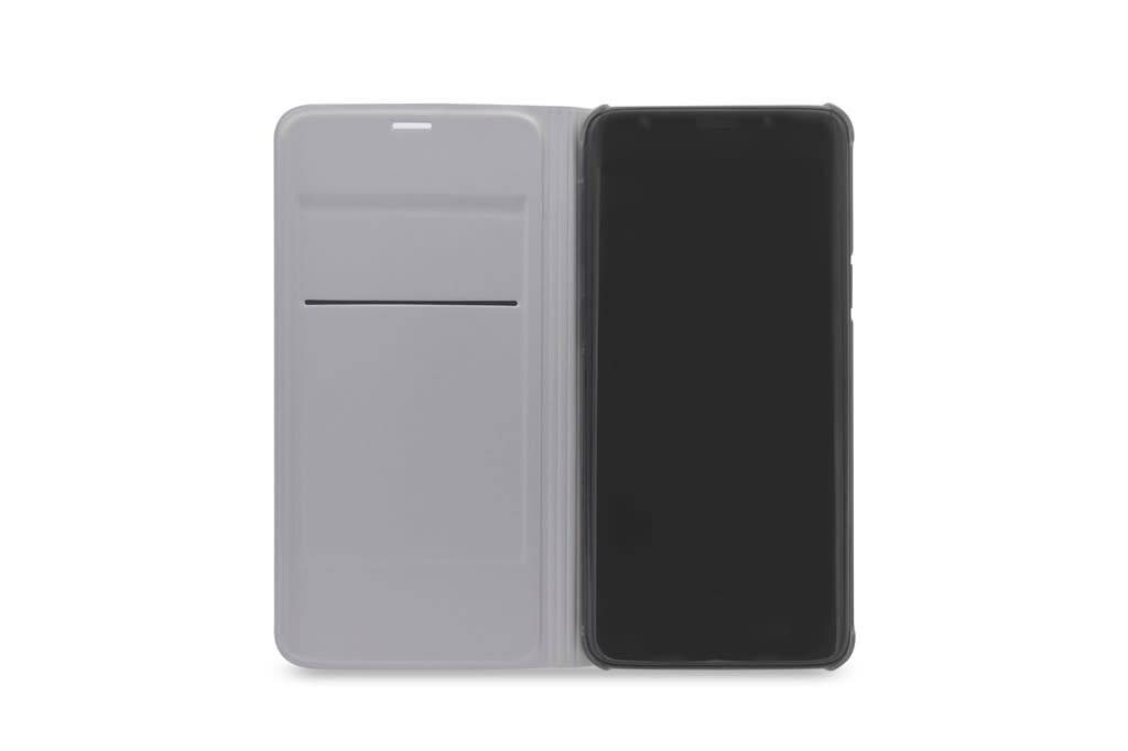 Samsung Galaxy S9+ Pasjeshouder Zilver Booktype hoesje - Magneetsluiting - Kunststof;TPU, foto 6 van 6