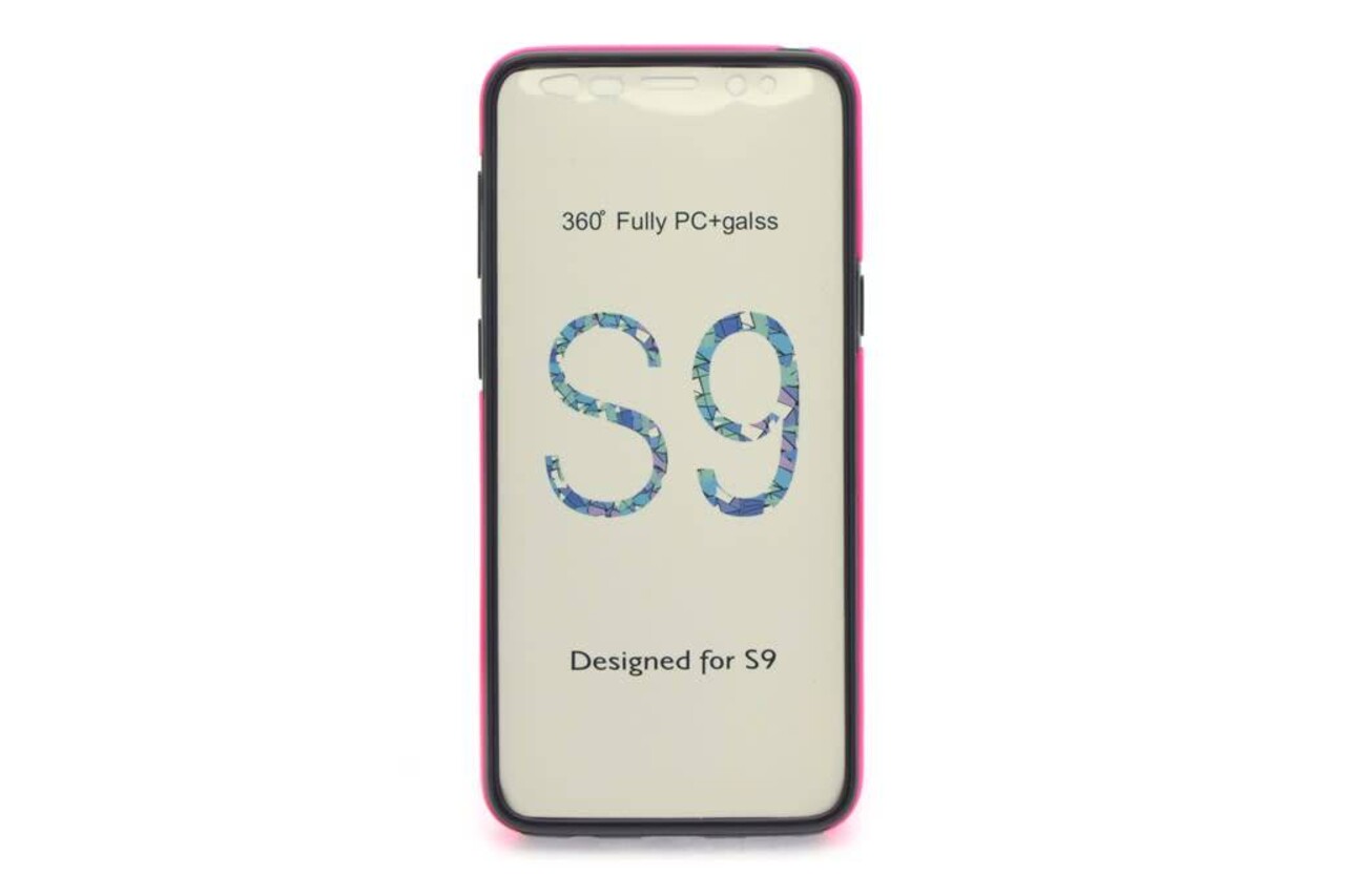 Silicone case 360 for Galaxy S9  - Hot Pink (8719273267974)