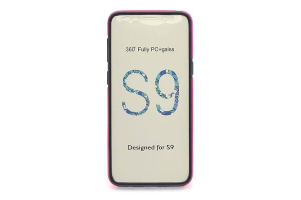 Silicone case 360 for Galaxy S9  - Hot Pink (8719273267974)