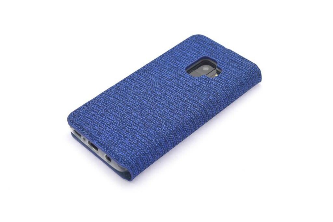 Blauw hoesje voor de Galaxy S9 Book Case - Pasjeshouder - Magneetsluiting (G960) Blauw hoesje voor de Galaxy S9 Book Case - Pasjeshouder - Magneetsluiting (G960)
