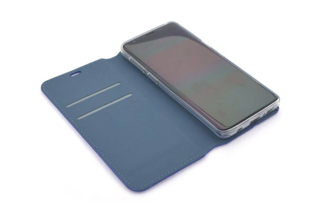Blauw hoesje voor de Galaxy S9 Book Case - Pasjeshouder - Magneetsluiting (G960) Blauw hoesje voor de Galaxy S9 Book Case - Pasjeshouder - Magneetsluiting (G960)