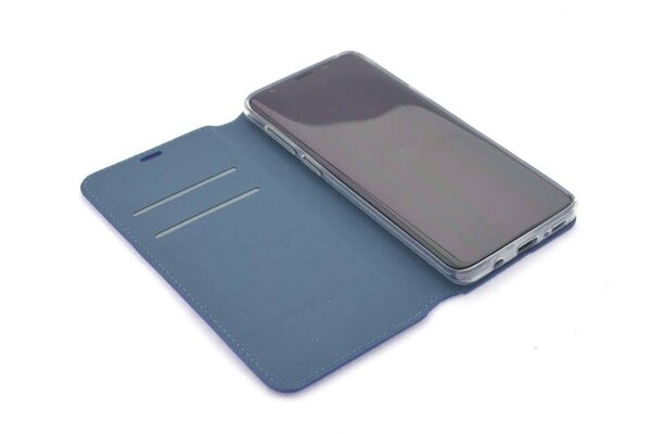Samsung Galaxy S9+ Kartenhalter Blau Book-Case hul -Magnetverschluss - Kunststof;TPU Samsung Galaxy S9+ Kartenhalter Blau Book-Case hul -Magnetverschluss - Kunststof;TPU