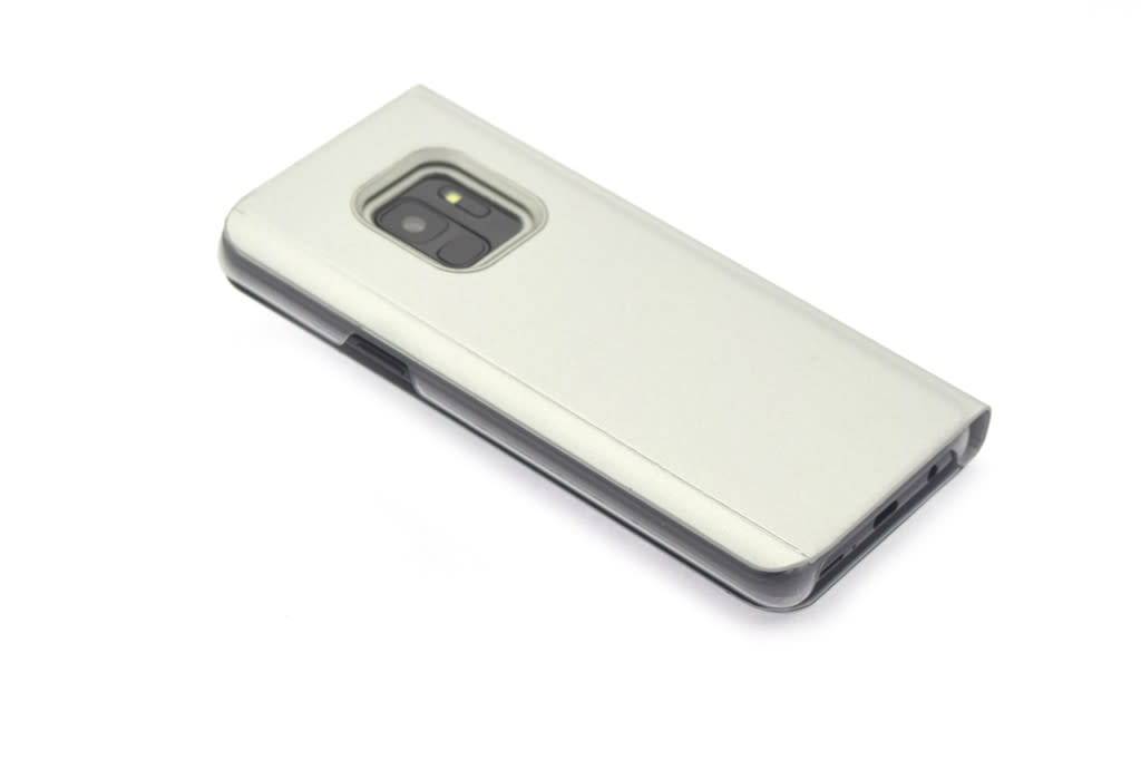 Zilver hoesje Samsung Galaxy S9 Book Case - Pasjeshouder - Magneetsluiting (G960), foto 3 van 6