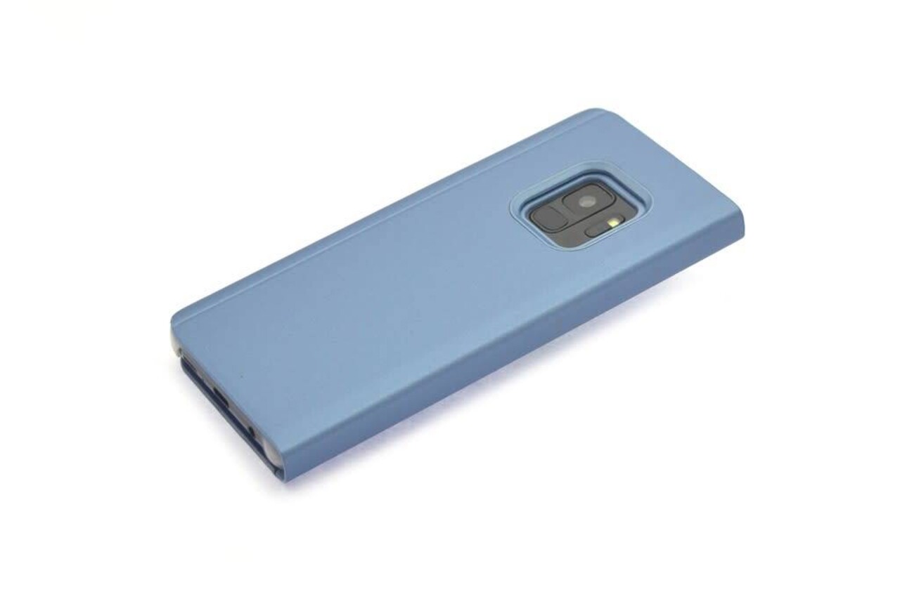 Samsung Galaxy S9 Kartenhalter Blau Book-Case hul -Magnetverschluss - Kunststof;TPU