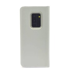 Samsung Galaxy S9+ Kartenhalter Silber Book-Case hul -Magnetverschluss - Kunststof;TPU