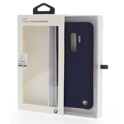 BMW Silikonhülle Hardcase für Galaxy S9 Plus - Navy (3700740426623)