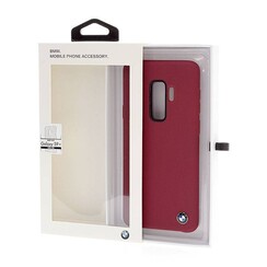 BMW Silikonhülle Hardcase für Galaxy S9 Plus - Rot (3700740426647)