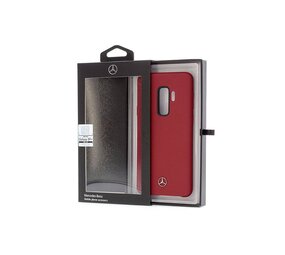 Mercedes-Benz Mercedes-Benz silicon coque Liquid Silicon pour Galaxy S9 Plus - Rouge (3700740428702)