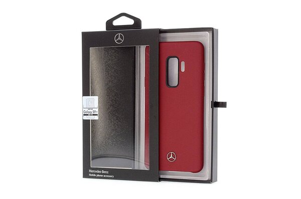 Mercedes-Benz Mercedes-Benz silicon back cover Liquid Silicon for Galaxy S9 Plus - Red (3700740428702)
