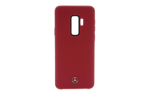 Mercedes-Benz Mercedes-Benz silicon coque Liquid Silicon pour Galaxy S9 Plus - Rouge (3700740428702)